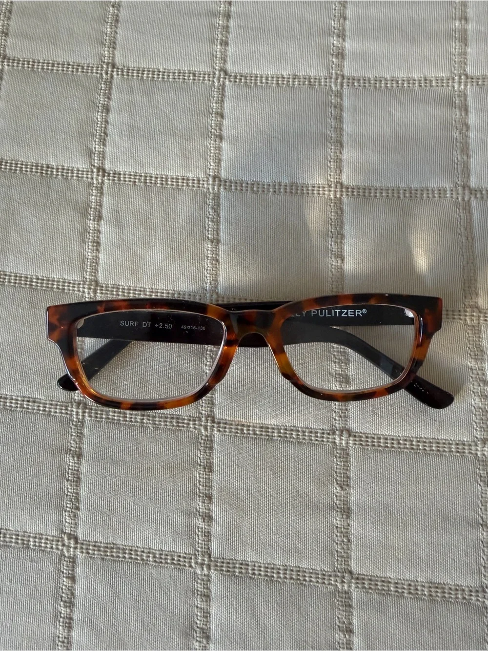 Lilly Pulitzer Tortoiseshell Rectangle Reading Glasses